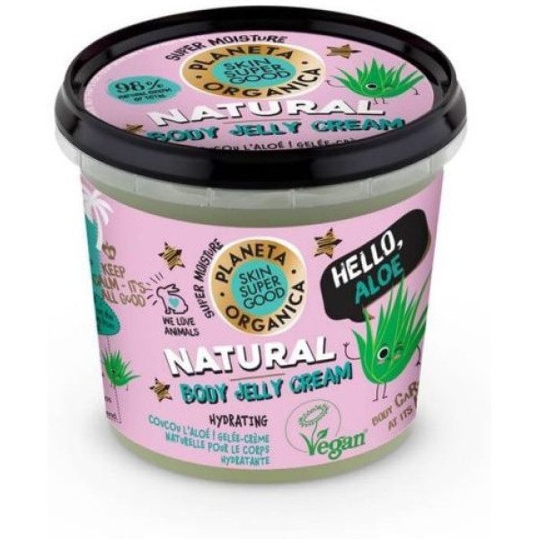 Planet Organic Skin Super Good Natural Body Jelly Cream Hello Aloe 360 ​​ml