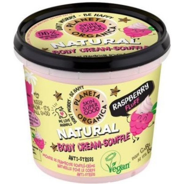 Planeta Organica Skin Super Good Natuurlijke Body Cream-souffle Raspberry Fluff 360 Ml