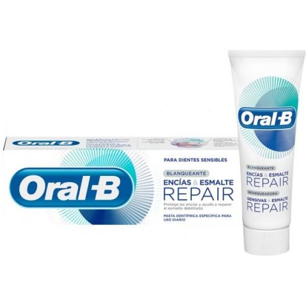 Dentifricio sbiancante per la riparazione di gengive e smalto Oral-b 75 ml