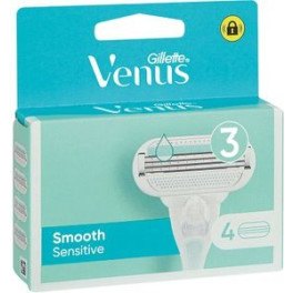 Gillette Venus Smooth Sensitive Cargador 4 Uds Mujer