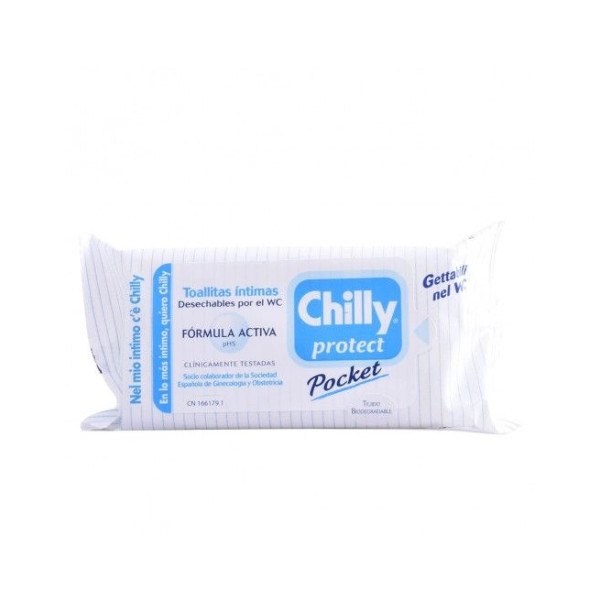 Chilly Extra Protection Lingettes Intimes 12 Unités Unisexe
