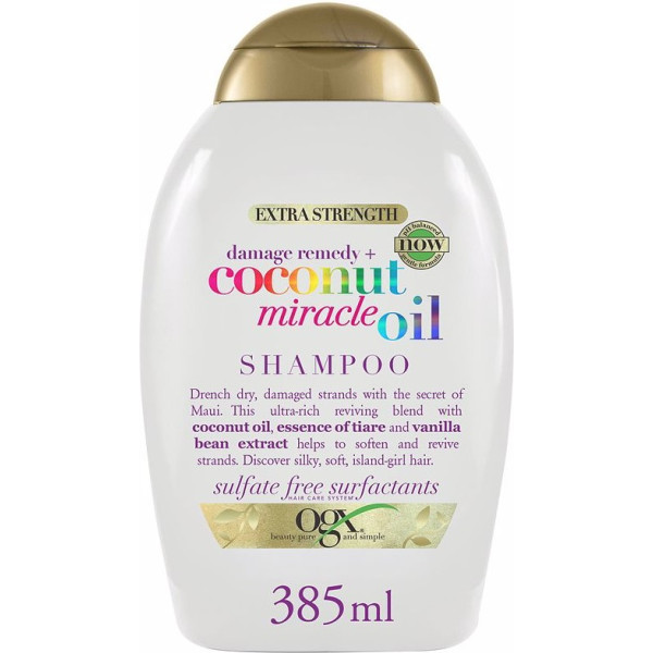 OGX Shampoing capillaire à l'huile miracle de noix de coco 385 ml unisexe