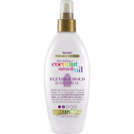 Ogx Coconut Miracle Oil Spray de cabelo de fixação flexível 177 ml unissex