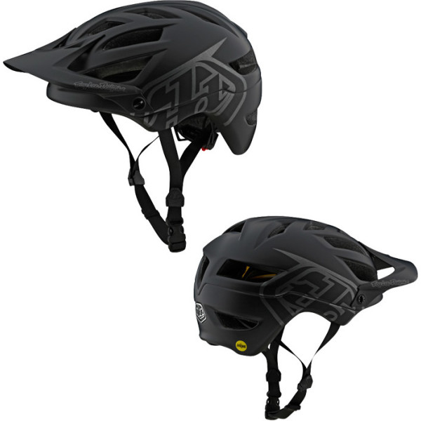 Troy Lee Designs A1 MIPS Helm Classic Schwarz XS – Fahrradhelm