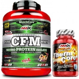 GIFT Pack Amix MuscleCore CFM Nitro Protein Isolate 2 kg + ThermoCore 30 cápsulas
