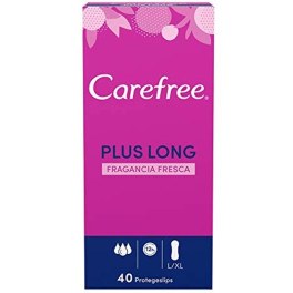 Carefree Plus Protetor Longo Fragrância Fresca 40 Unidades Unissex