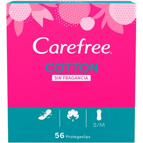 Carefree Coton Protecteur Sans Parfum 56 Unités Unisexe