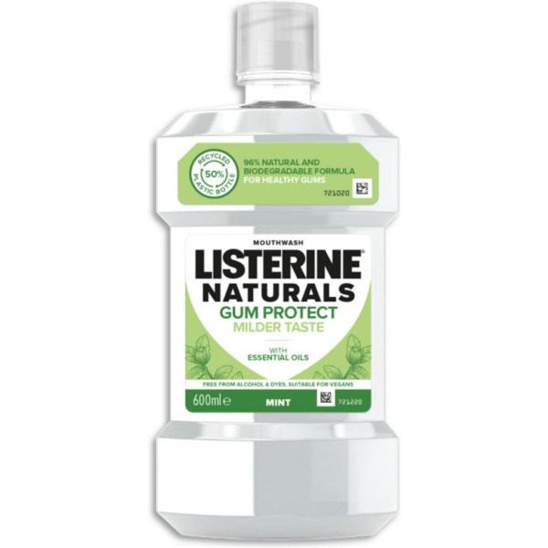 Listerine Naturals Mundwasserschutz Zahnfleisch 500 ml Unisex