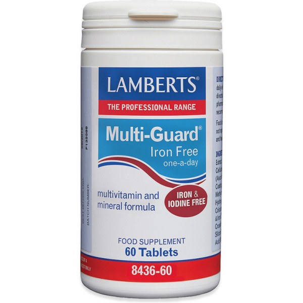Lamberts Multi-guard Iron Free 60 Tabletas