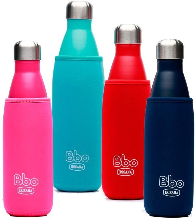 Irisana Botella Bbo Termo Acero Inoxidable 500 Ml. Rojo + Funda 72.Bbo7.500 Colore Rosso-image