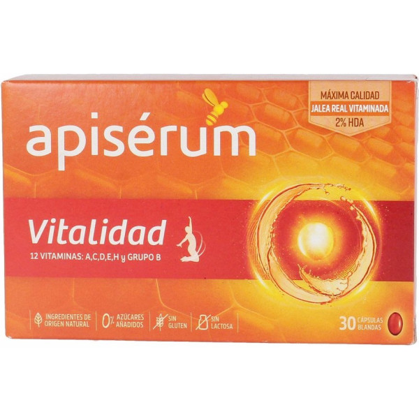 Apiserum Apiserum Vitaliteit 30 Capsules Unisex