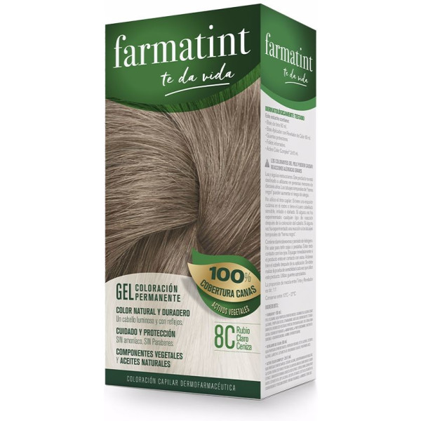 Farmatint Gel Permanent Color 8c-hellblonde Asche