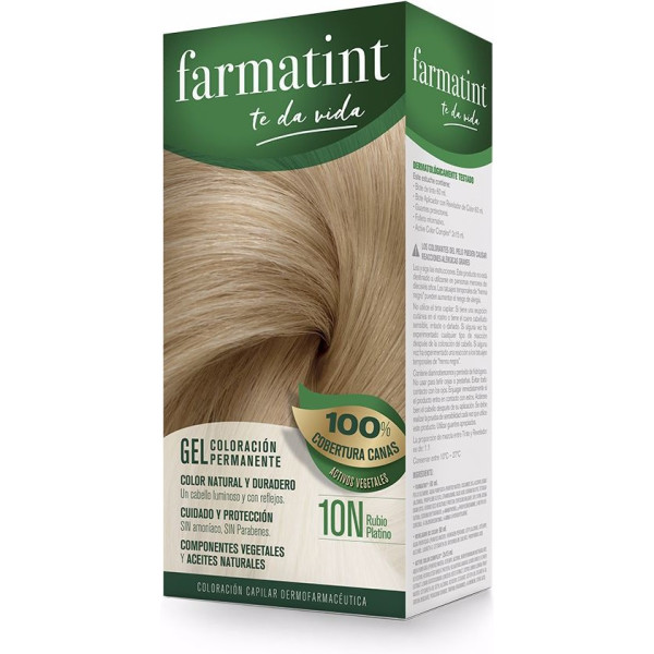 Farmatint Gel Coloration Permanente 10n-Blond Platine