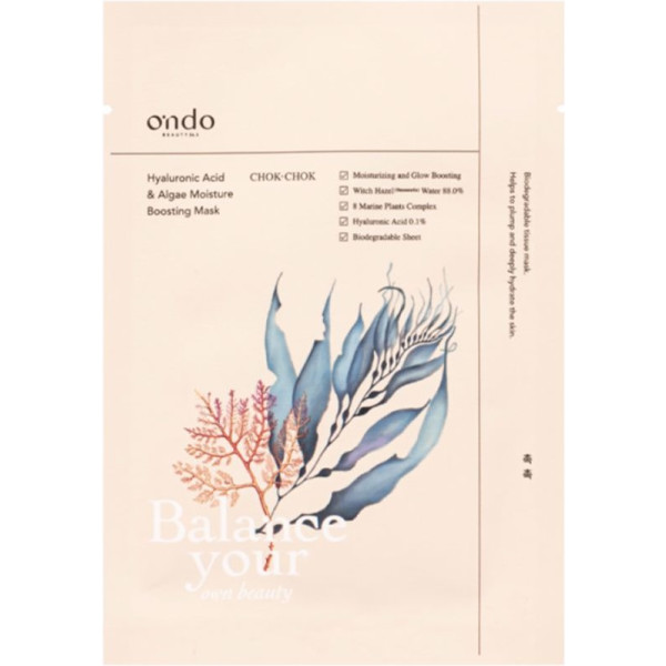 Ondo Beauty 36.5 Masque hydratant à l'acide hyaluronique et aux algues 25 ml Unisexe