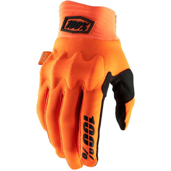 100% Cognito D30 Guantes Fluor Naranja/negro