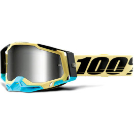 100% Racecraft 2 Goggle Airblast - Mirror Silver Lens