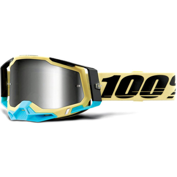 100% Racecraft 2 Goggle Airblast - Mirror Silver Lens