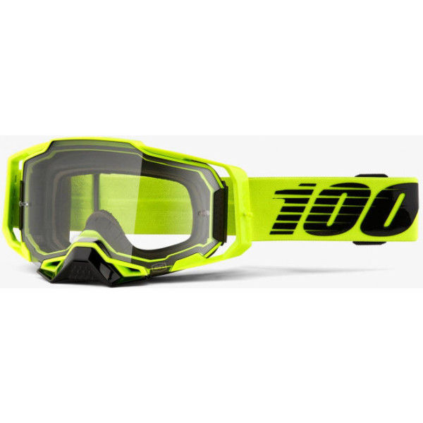 100% Armega Goggle Nuclear Citrus - Clear Lens