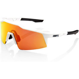 100% Speedcraft Sl - Soft Tact Off White - Hiper Red Multilayer Mirror Lens