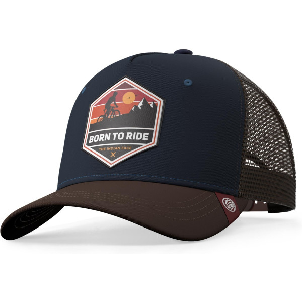 The Indian Face Gorra - Born To Ride Blue / Brown