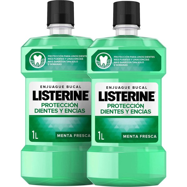 Listerine Dents & Gencives Bain De Bouche Lot 2 X 1000 Ml Unisexe