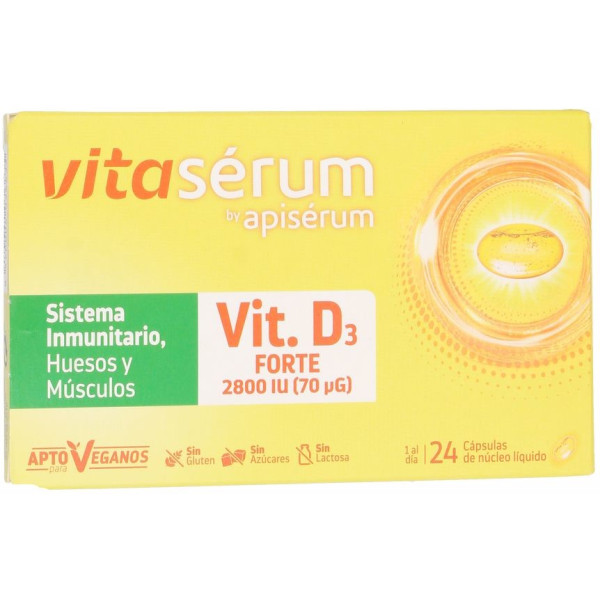 Apiserum Vitaserum Vit. D3 Forte 24 Capsules Unisex