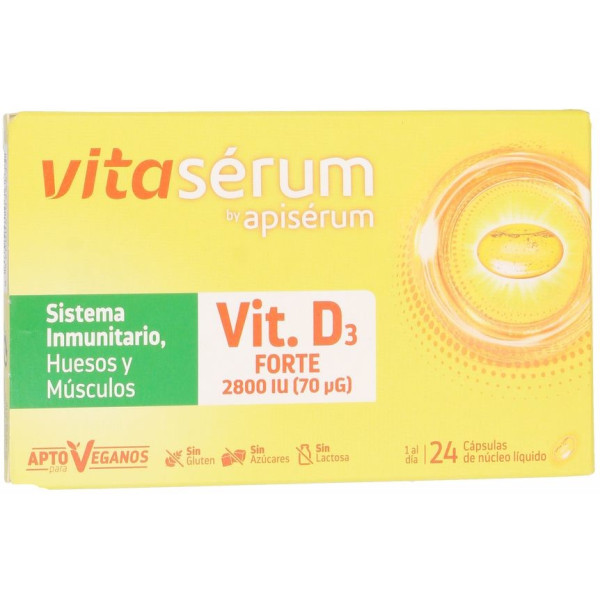 Apiserum Vitaserum Vit. D3 Forte 24 Kapseln Unisex