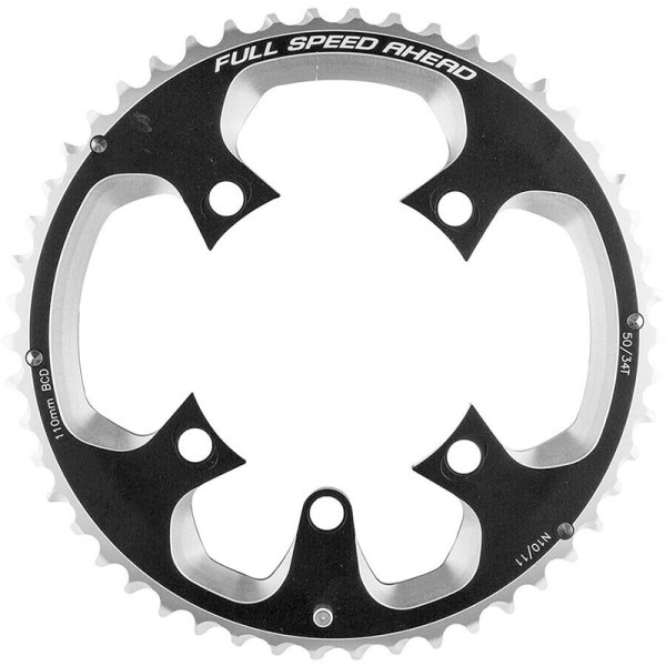 Fsa Plato Road Pro 110 Bcd 5 Brazos 50 Dientes N11 Aluminio Negro Con Pin De Cadena