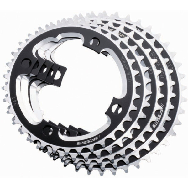 Fsa Dh Pro Kettenblatt 104 Bcd 4 Arme 3 mm Offset 36 Zähne Aluminium Schwarz/Silber