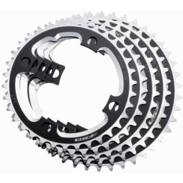 Fsa Plato Dh Pro 104 Bcd 4 Brazos 3 Mm Offset 42 Dientes Aluminio Negro/plata