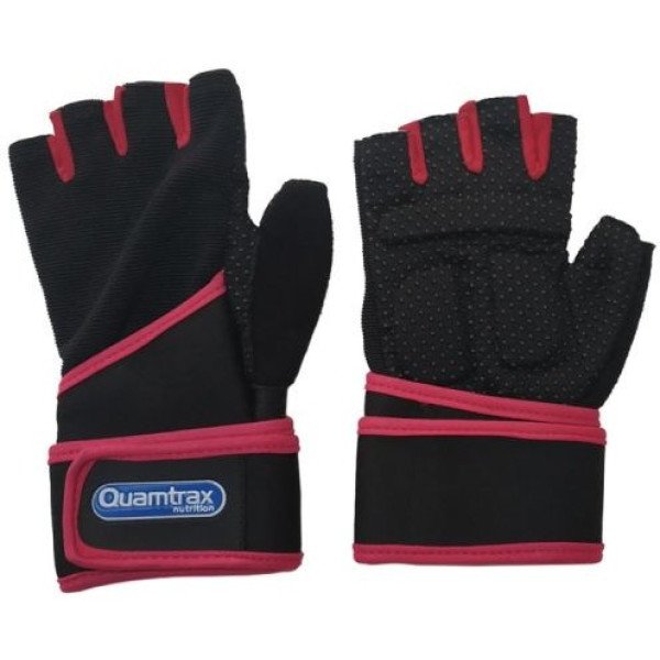 Quamtrax Fitness Handschoenen Kunstleer Roze