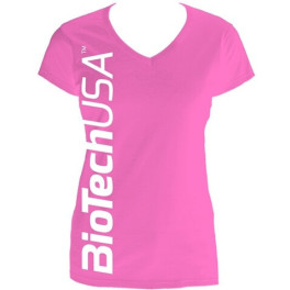 Camiseta feminina rosa Biotech USA