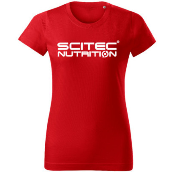 Scitec Nutrition T-shirt Basic Woman Red