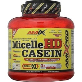 Amix Pro Micelle HD Caseïne 1600 Gram - Langzaam Opneembare Eiwitten, Bron van Calcium en Fosfor / Spierherstel