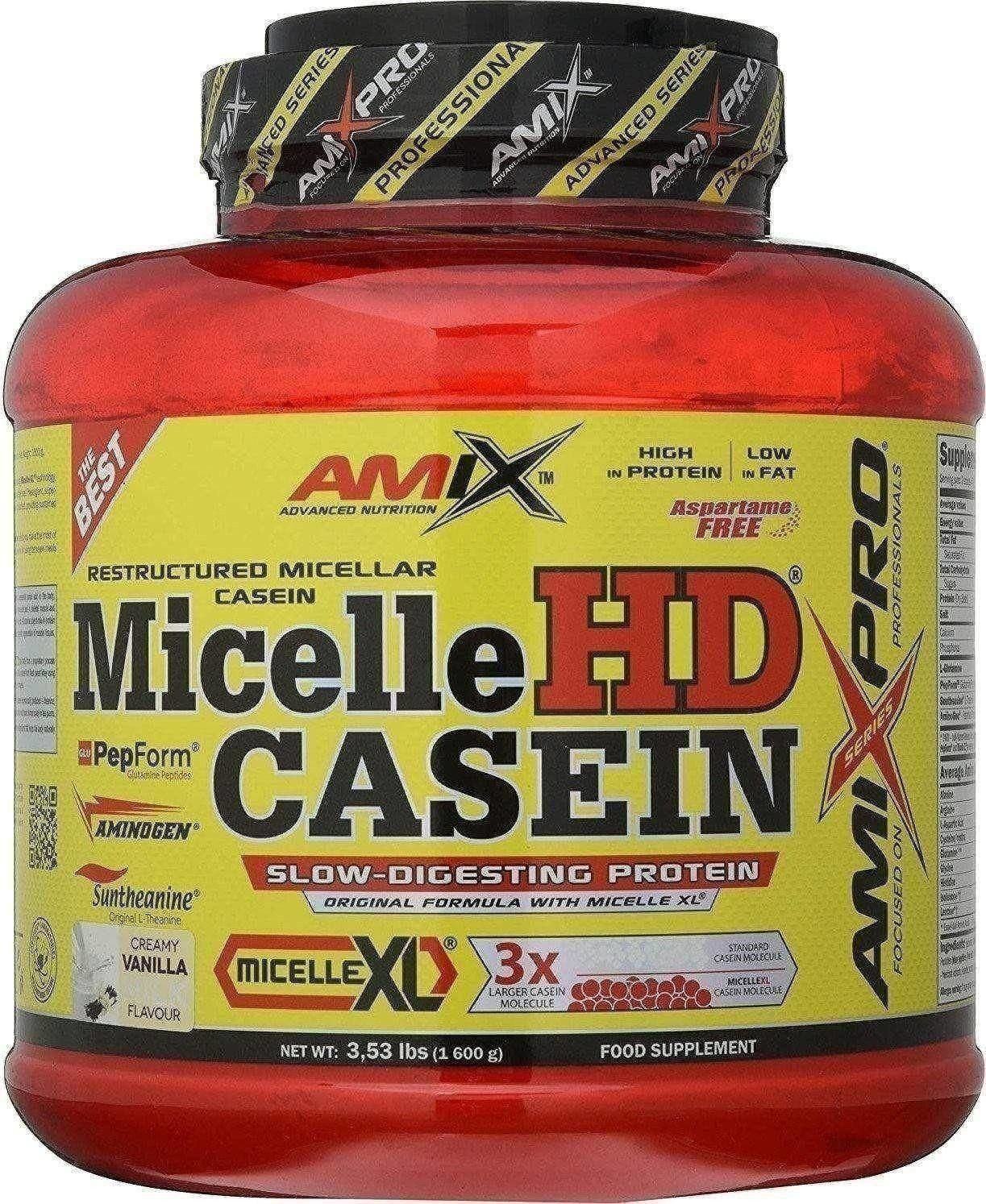 Amix Pro Micelle Hd Casein 1600 Gramas - ProteíNa De AbsorçãO Lenta, Fonte De CáLcio E FóSforo / RecuperaçãO Muscular Gosto Iogurte – Morango-image