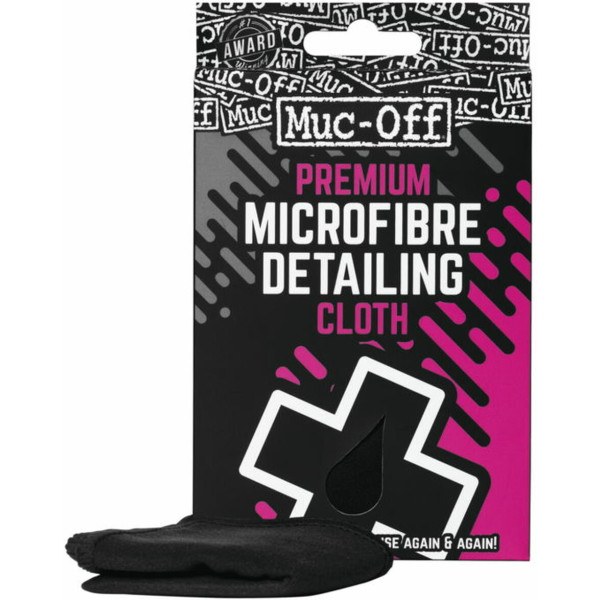 Muc-off Chiffon de nettoyage pour casque/visière Microfibre noir