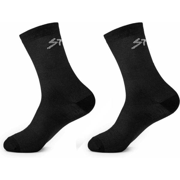 Spiuk Sportline Sock Pack 2 Unités Anatomic Medium Long Unisexe Noir