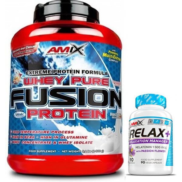 GIFT Pack Amix Whey Pure Fusion 2.3 kg + Relax 30 Caps
