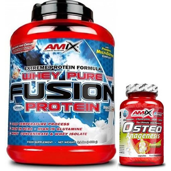 GIFT Pack Amix Whey Pure Fusion 2.3 kg + Osteo Anagenesis 30 caps