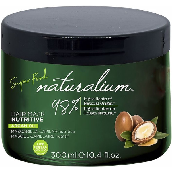 Naturalium Super Food Óleo de Argan Máscara Capilar Nutritiva 300 ml Unissex