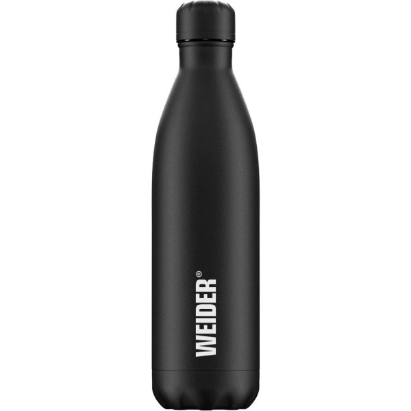 Weider zwarte aluminium fles