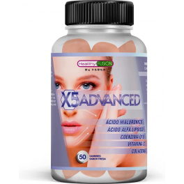 Healthy Fusion X5 Advanced ácido Hialurónico Con Colágeno Coenzima Q 10 Vitamina C Formato Gominolas 50 Unidades Sabor Fresa