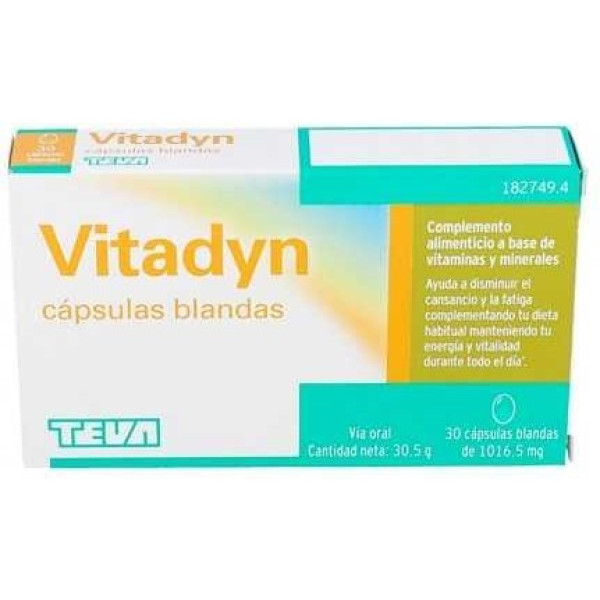 Teva Pharma Vitadyn Multivitamínico 30 Caps