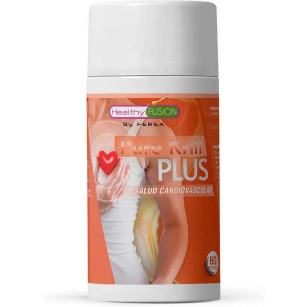 Healthy Fusion Pure Krill Plus 60 Perlas - Aceite de Krill Puro con 250mg de EPA/DHA, Aceite de Pescado de aguas nórdicas