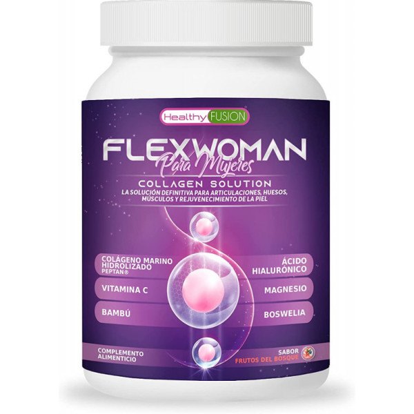 Healthy Fusion FlexWoman 400 gr - Protege Huesos y Articulaciones y Elimina los Dolores. Formulado para Mujeres