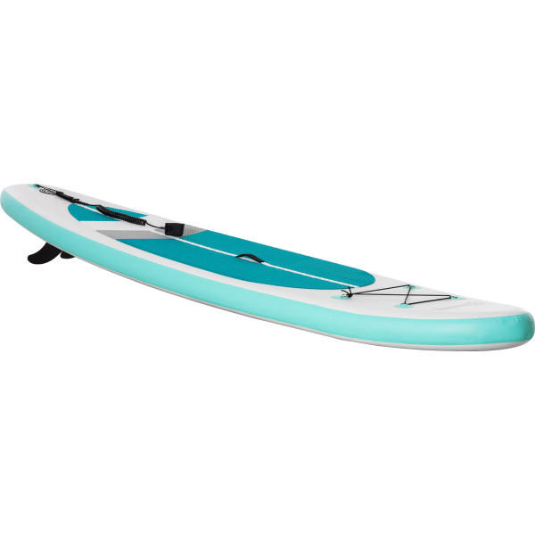 Outsunny Tabla De Paddle Surf Hinchable 320x76x15 Cm Plegable Con Remo De Aluminio Ajustable Desmontable Bolsa De Transporte Y A