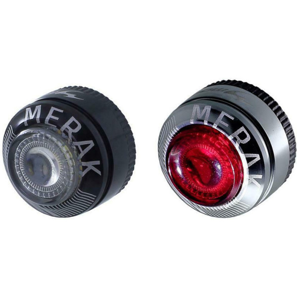 Moon Juego De Luces Delantera Merak Trasera Merak C1 Usb Plata