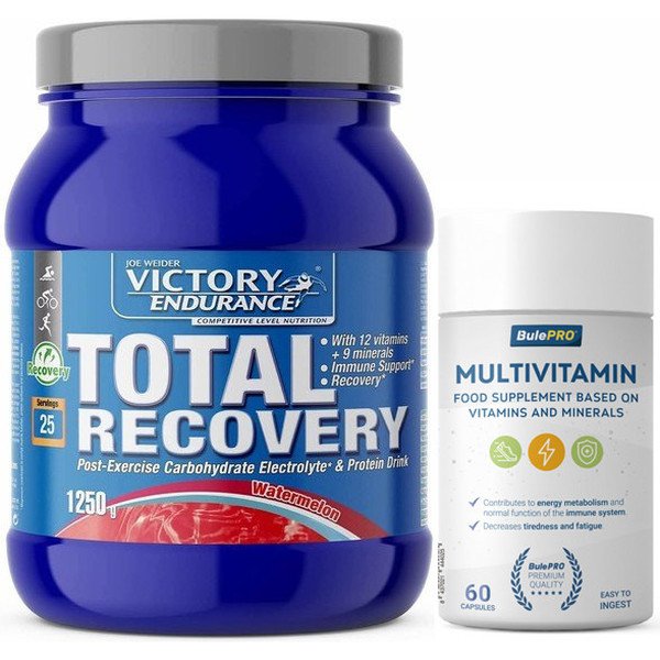 Pack Victory Endurance Total Recovery 1250g + BulePRO Multivitamine 60 Kapseln