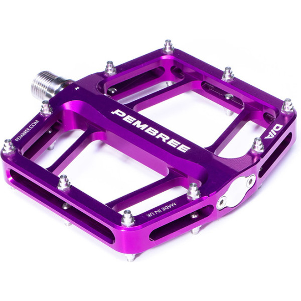 Pembree Pedals Pédales Plateforme D2a 100x110x15 Mm Aluminium Violet