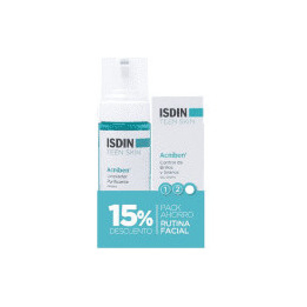 Isdin Pack Acniben Limpiador + Crema Control Brillos 15% Dto